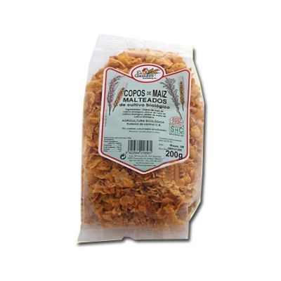 COPOS DE MAÍZ MALTEADOS BIO 200 gr, ayuda a regular el sistema digestivo.